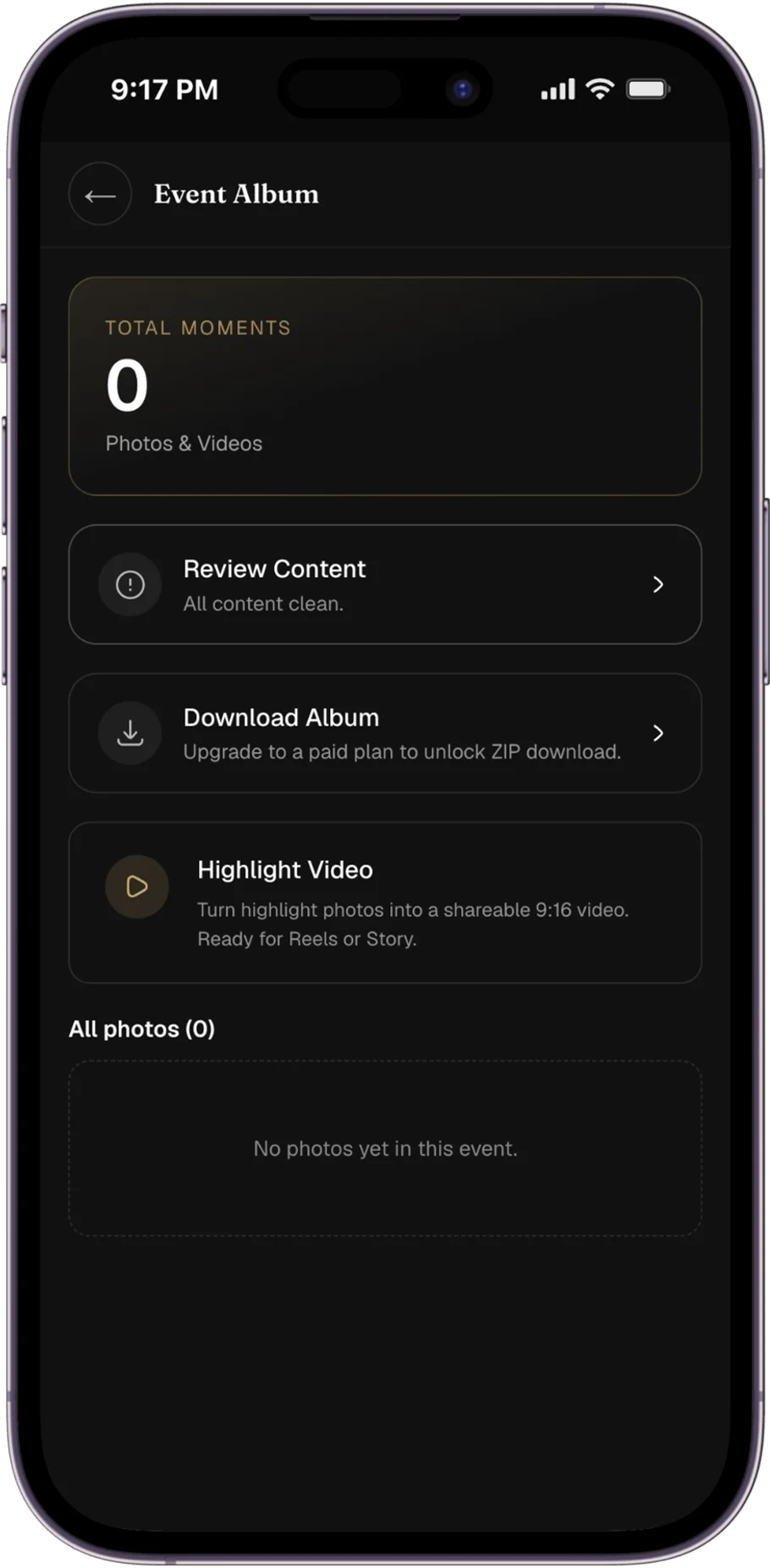 Download & Share Memories